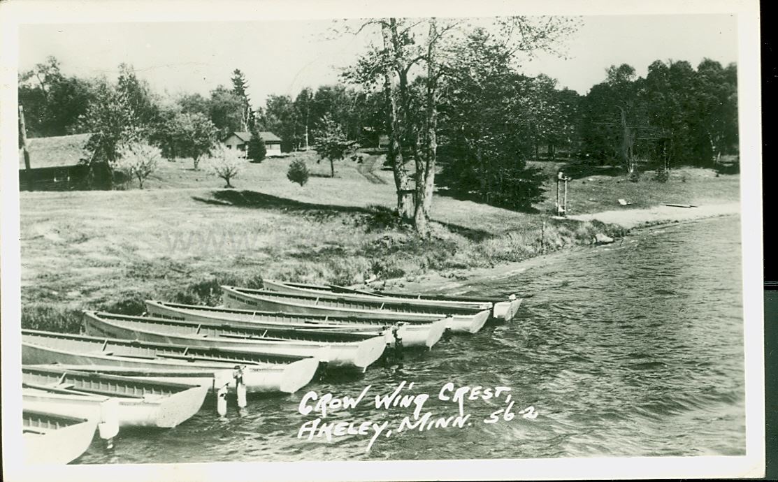 Akeley, MN, 11th Crow Wing Lake, Crow Wing Crest Resort 4, ca 1950s