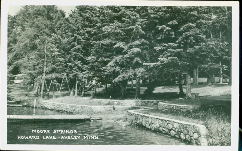 Akeley, MN, Howard Lake, Moore’s Springs 7, ca 1940s Ren Holland's site