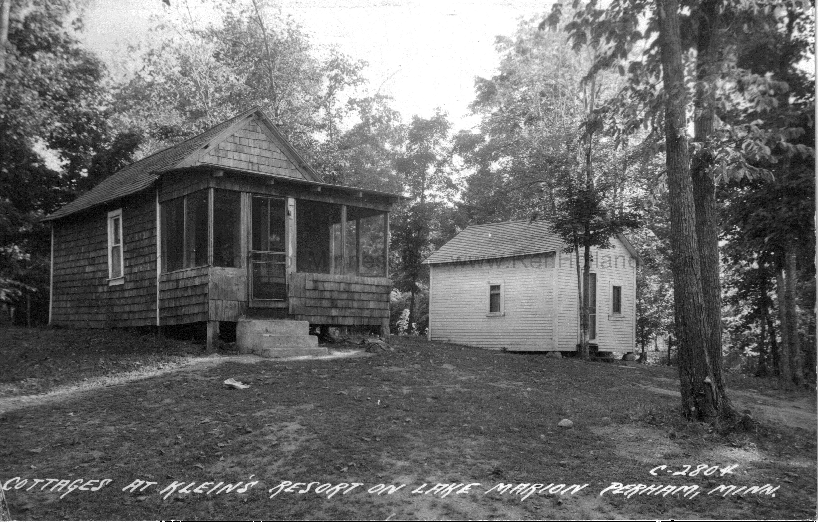 206D Klein’s Resort, Lake Marion, Perham, ca 1950 Ren Holland's site