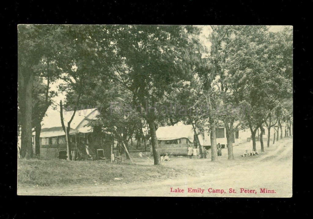 Saint Peter, MN, Lake Emily Camp, ca 1917 Ren Holland's site