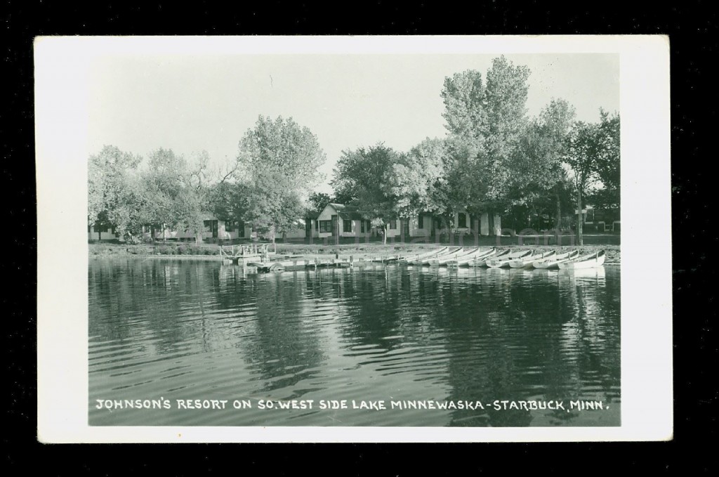 Starbuck, MN, Johnson’s Resort, Lake Minnewaska, ca 1950s Ren Holland