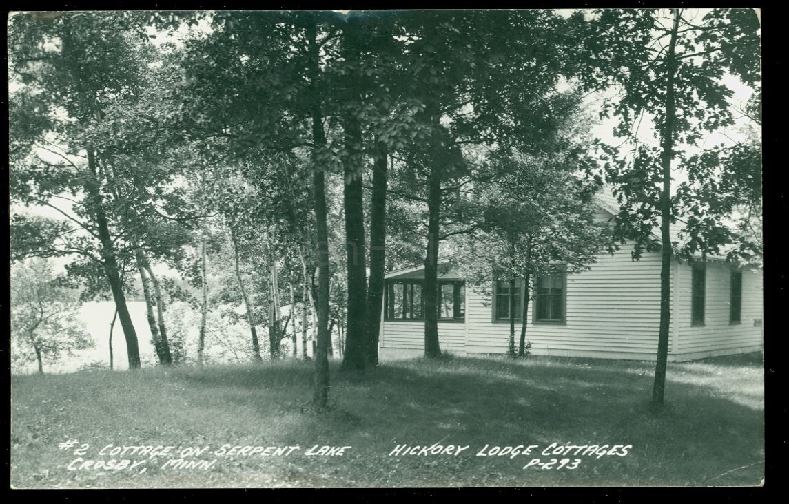 Crosby, MN, Hickory Lodge Cottages (Cabin 2) 1, ca 1950 Ren Holland