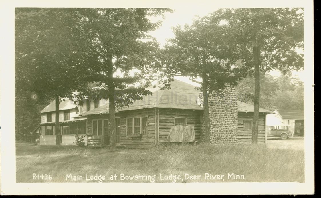 Deer River, MN, Bowstring Lake, Bowstring Lodge 2, ca 1930 Ren