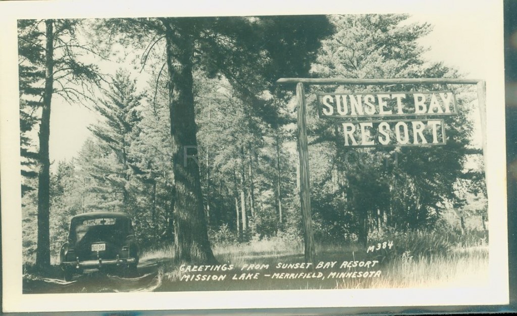 Merrifield, MN, Sunset Bay Resort 2, ca 1940 Ren Holland's site