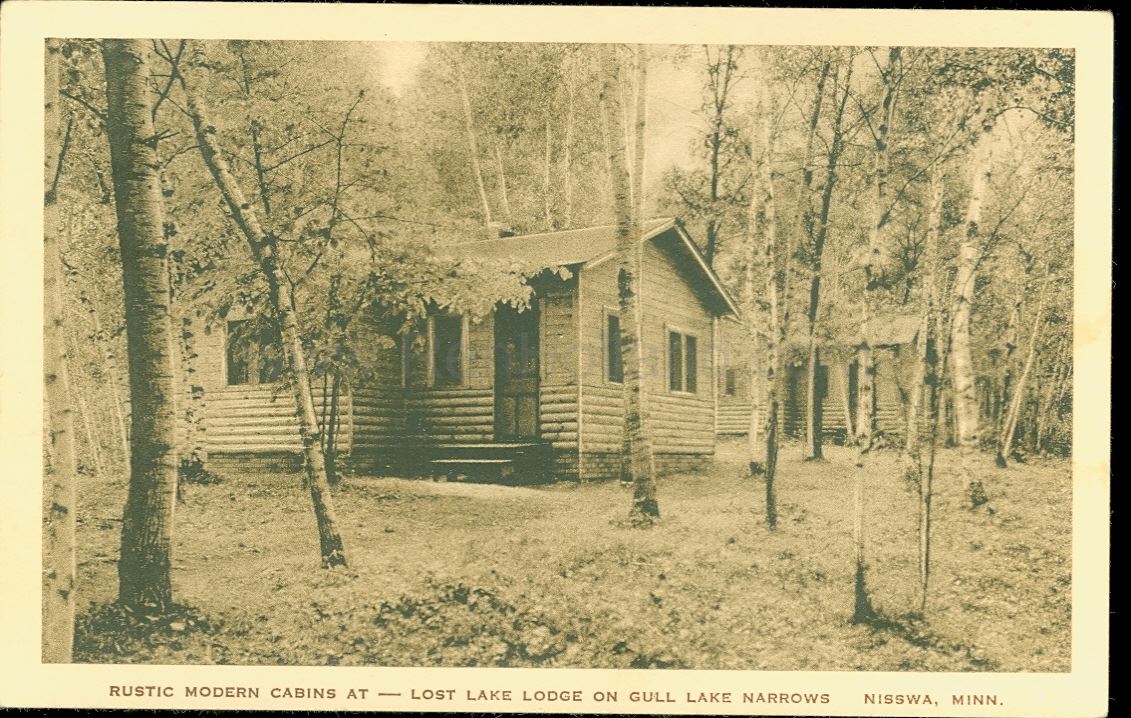Nisswa, MN, Lost Lake Lodge, ca 1940 Ren Holland's site