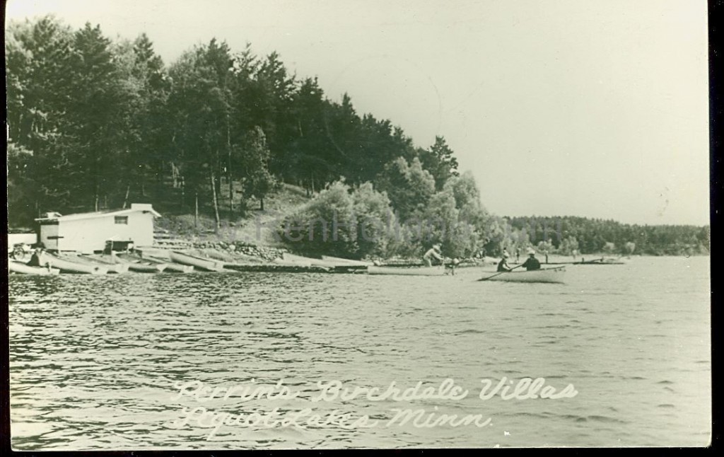 Pequot Lakes, MN, WhitefishBertha Lake, Perrin’s Birchdale Villas, ca 1940 Ren Holland's