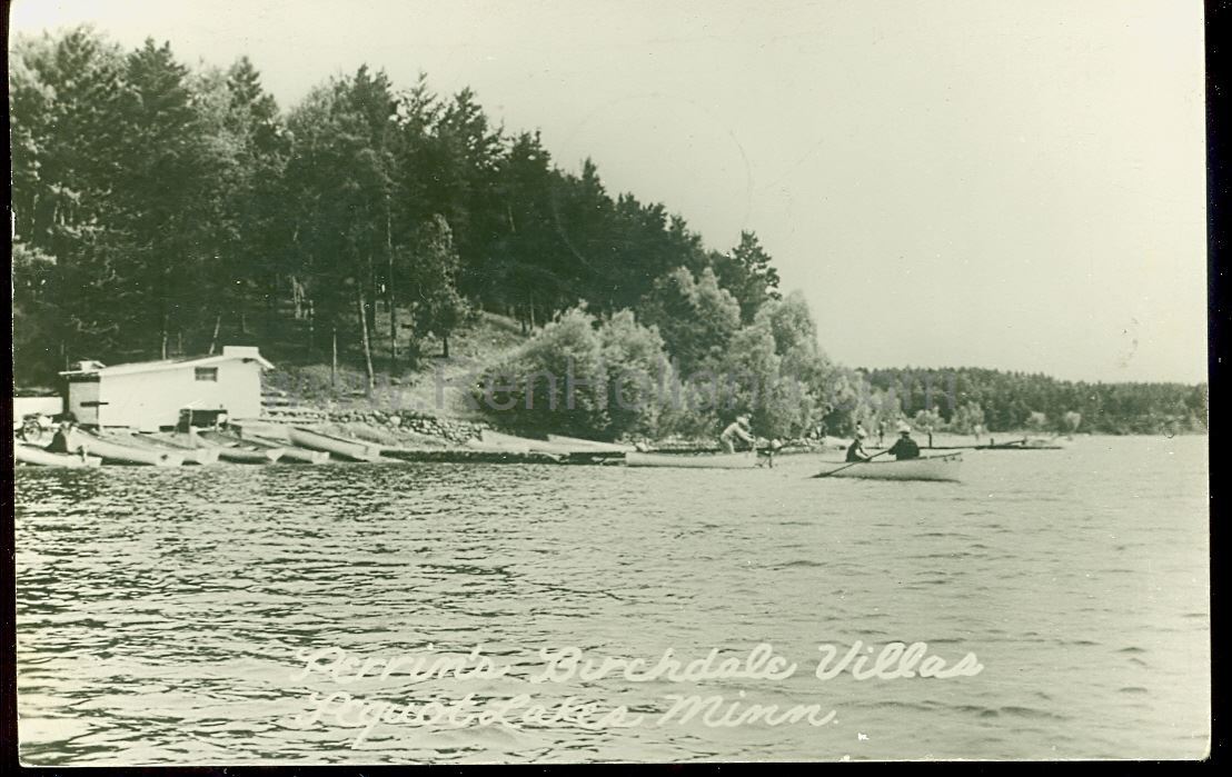 Pequot Lakes, MN, WhitefishBertha Lake, Perrin’s Birchdale Villas, ca 1940 Ren Holland's site