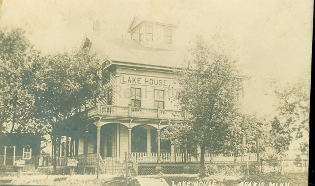 Osakis, MN, Lake Osakis, Lake House, ca 1910 Ren Holland's site