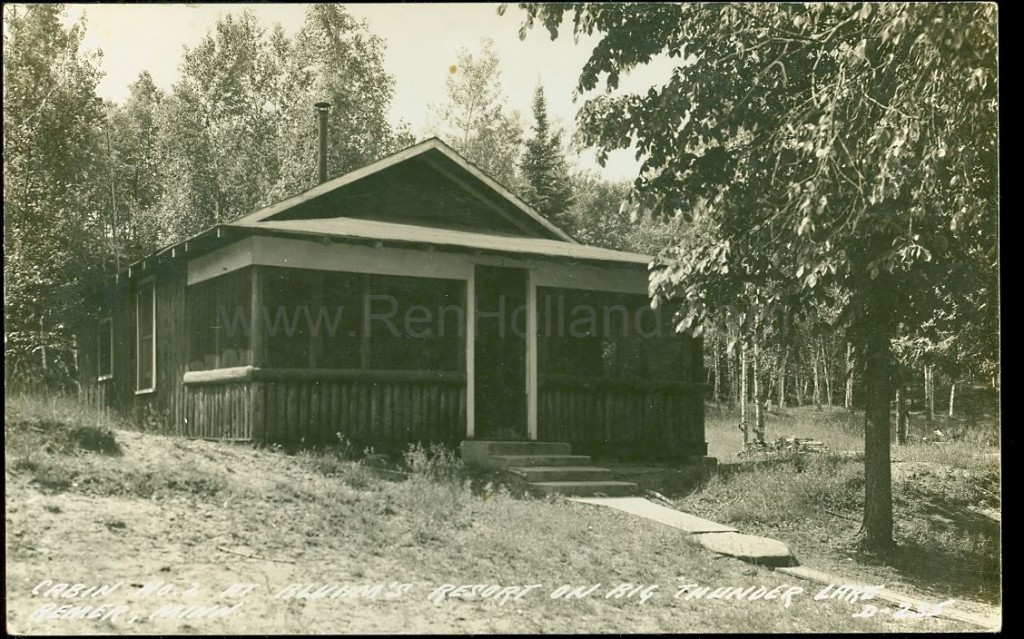 Remer, MN, Thunder Lake, Bluhm’s Resort 1, ca 1940 Ren Holland's site