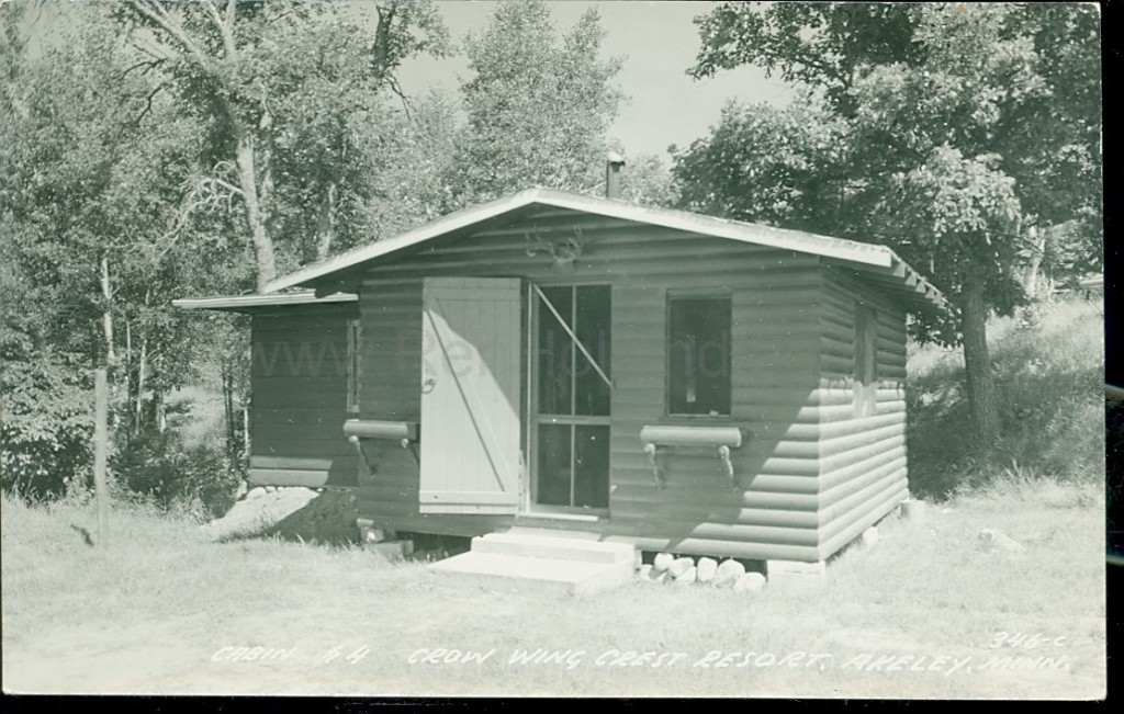 Akeley, MN, 11th Crow Wing Lake, Crow Wing Crest Resort 1, ca 1950s