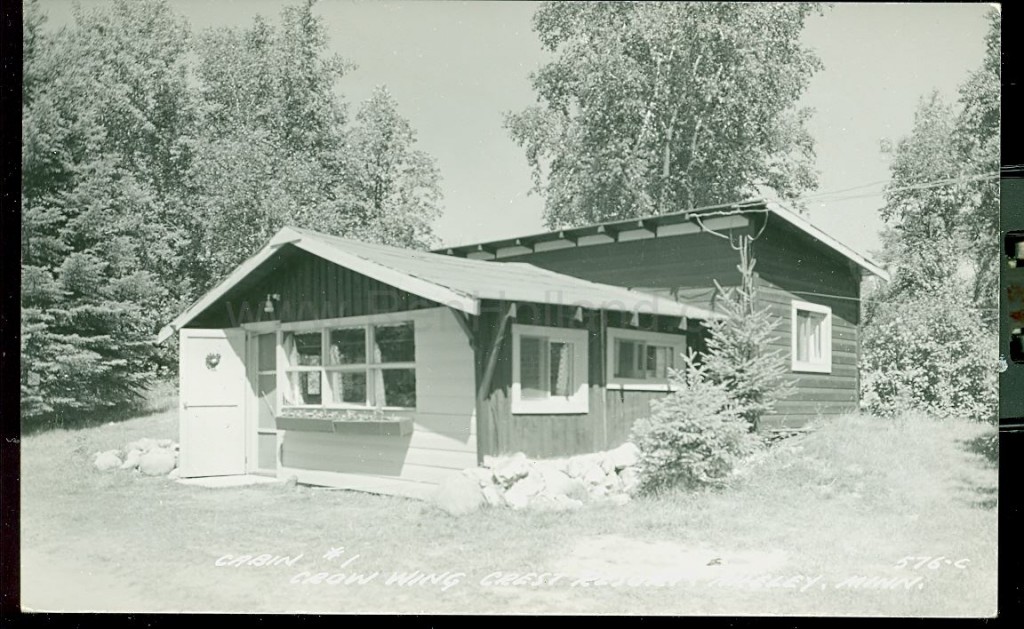 Akeley, MN, 11th Crow Wing Lake, Crow Wing Crest Resort 2, ca 1950s