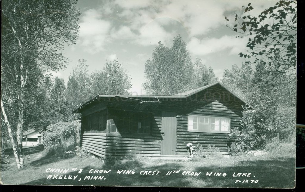 Akeley, MN, 11th Crow Wing Lake, Crow Wing Crest Resort 3, ca 1950s