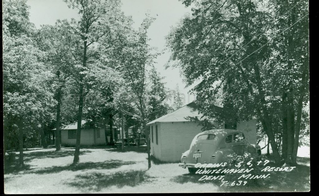 Dent, MN, Dead Lake, Whitehaven Resort 1, ca 1940 Ren Holland's site