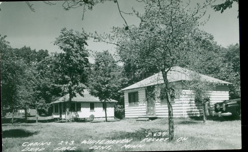 Dent, MN, Dead Lake, Whitehaven Resort 2, ca 1950 Ren Holland's site