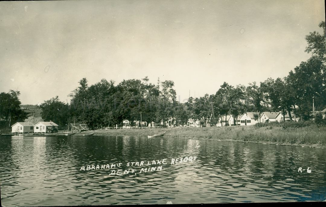 Dent, MN, Star Lake, Abraham’s Star Lake Resort, ca 1940 | Ren Holland ...