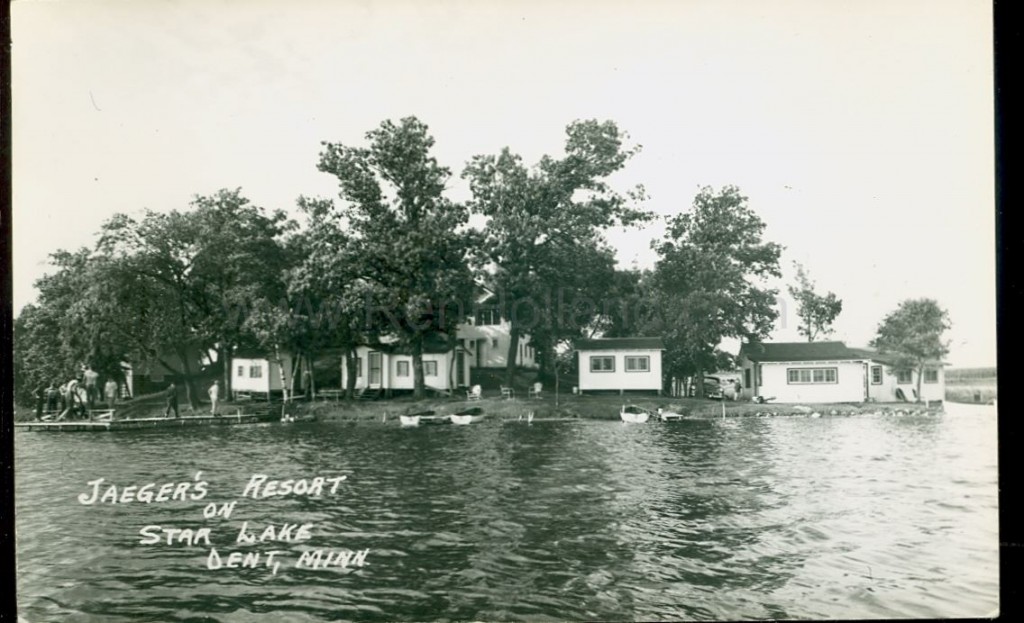 Dent, MN, Star Lake, Jaeger’s Resort 2, ca 1950 Ren Holland's site