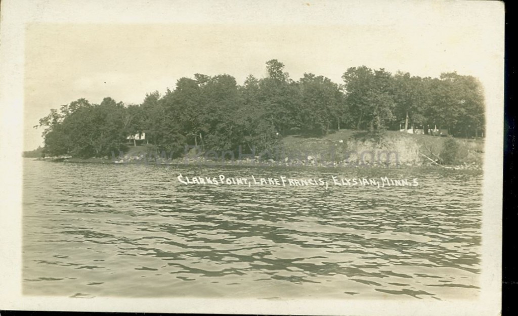 Elysian, MN, Lake Francis, Clark’s Resort 1, ca 1920 Ren Holland's