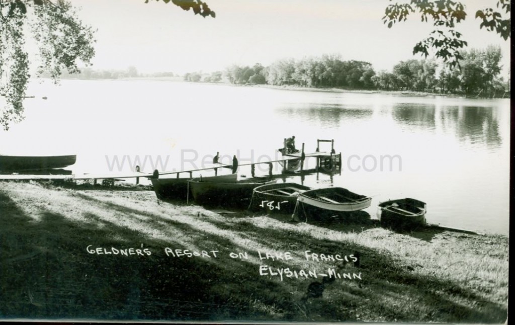 Elysian, MN, Lake Francis, Geldner’s Resort, ca 1950 Ren Holland's