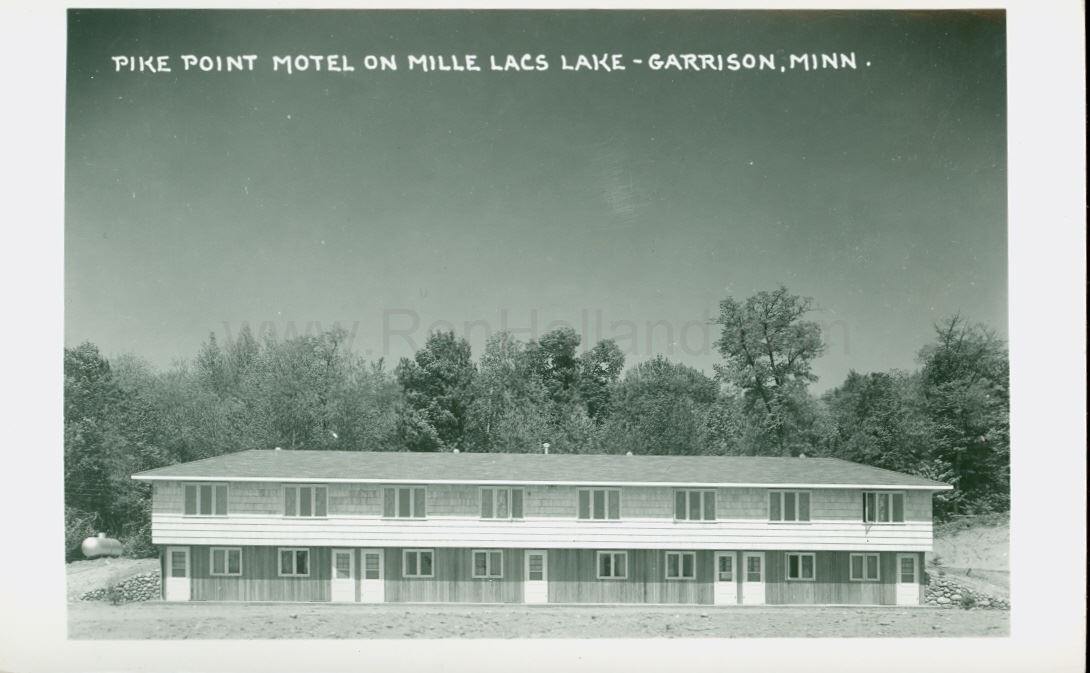 Garrison, MN, Mille Lacs Lake, Pike Point Motel, ca 1960 Ren Holland's site