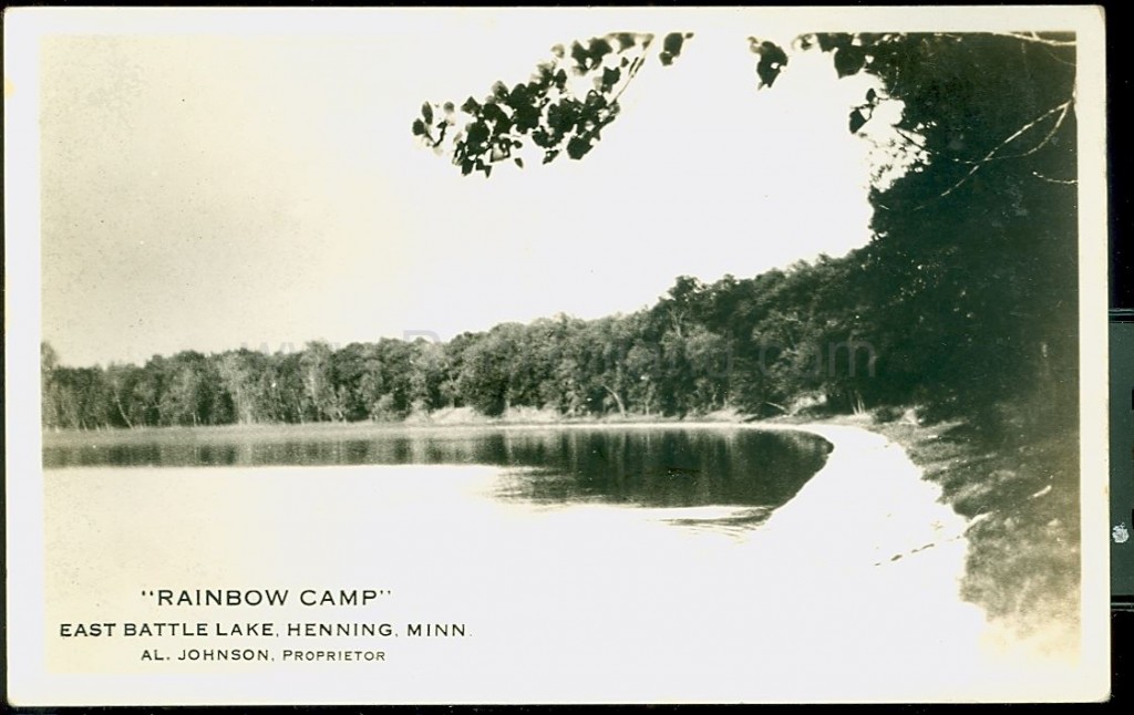 Henning, MN, East Battle Lake, Rainbow Camp, ca 1940 Ren Holland's