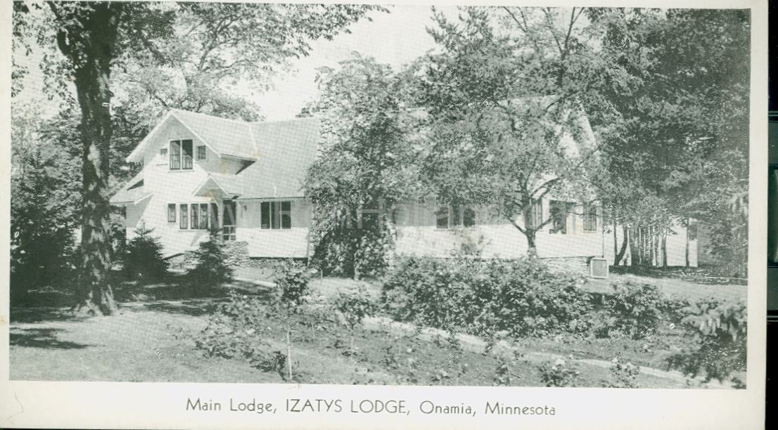 Onamia, MN, Lake Mille Lacs, Izatys Lodge 2, ca 1950s Ren Holland's