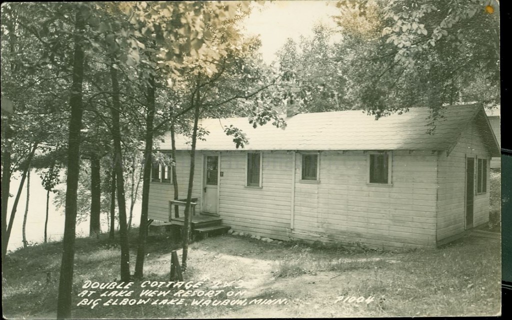 Waubun, MN, Big Elbow Lake, Lake View Resort 1, ca 1940s Ren Holland's site