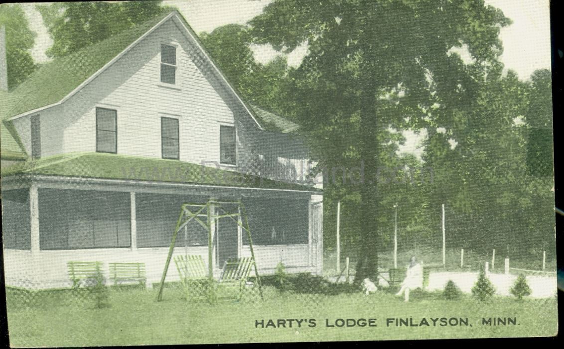 Finlayson, MN, Pine Lake, Harty’s Lodge, ca 1910s Ren Holland's site
