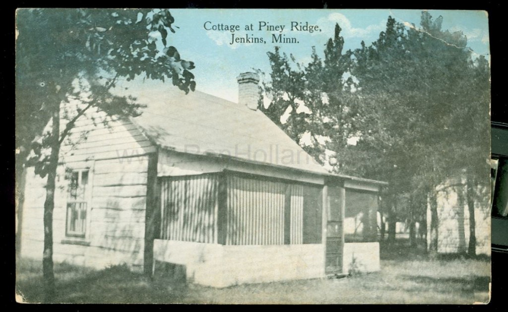 Jenkins, MN, Whitefish Lake, Piney Ridge Resort 1, ca 1920s Ren Holland's site