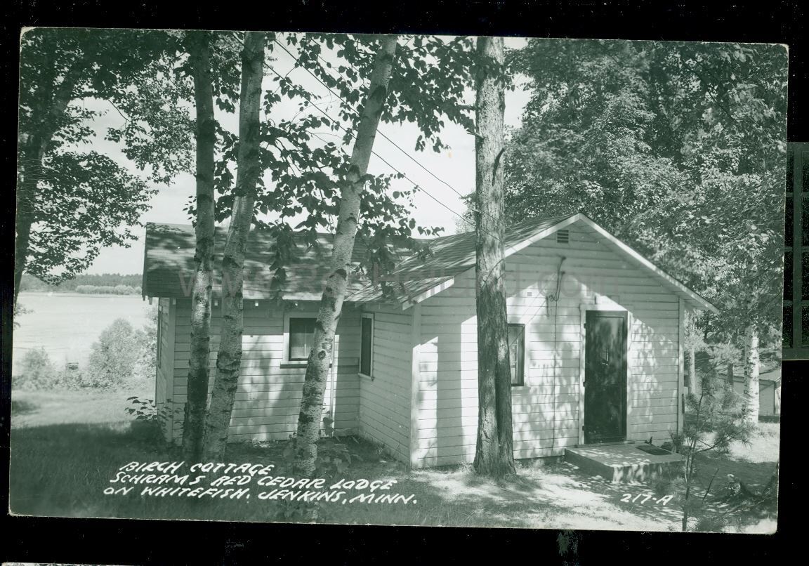 Jenkins, MN, Whitefish Lake, Schram’s Red Cedar Lodge 6, ca 1950s