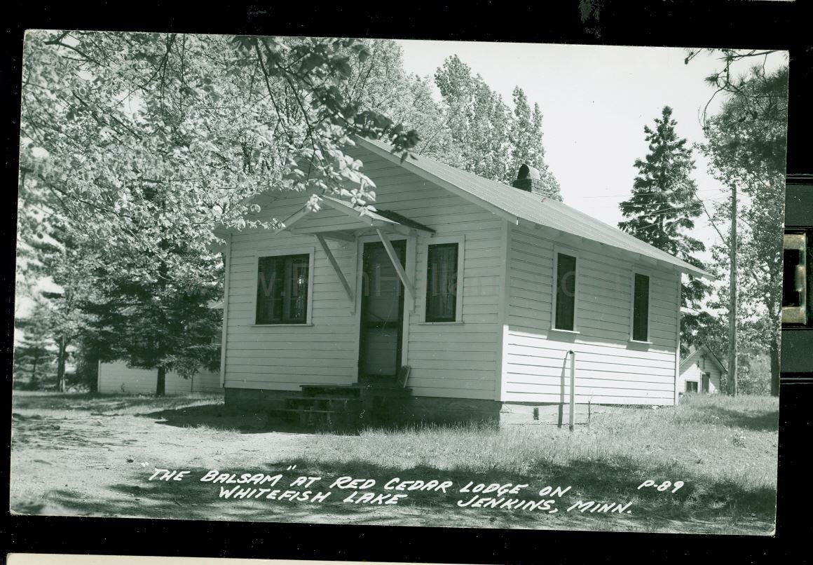 Jenkins, MN, Whitefish Lake, Schram’s Red Cedar Lodge 7, ca 1950s Ren Holland's site