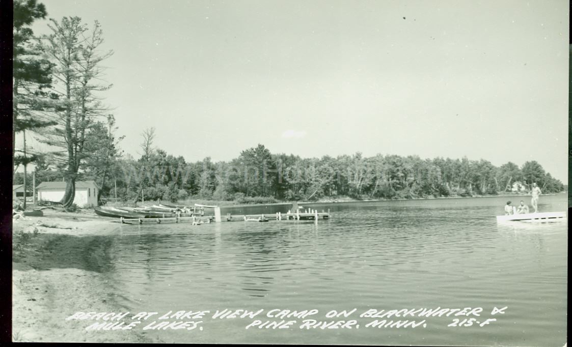 Pine River, MN, Blackwater & Mule Lakes, Lakeview Camp #2, ca 1940s ...