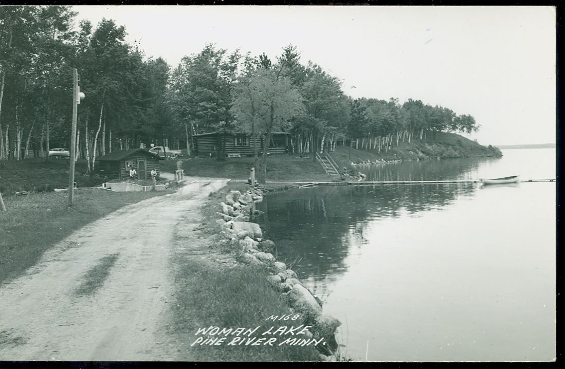 Pine River, MN, Woman Lake, landing, ca 1950s Ren Holland's Website