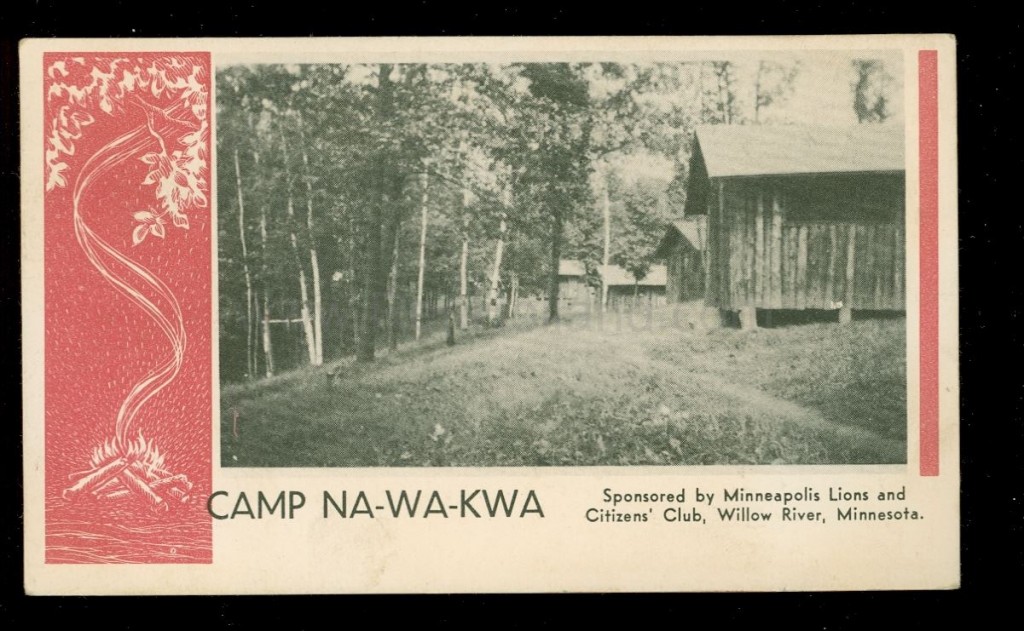 Willow River, MN, Willow River Reservoir, Camp NaWaKwa, ca 1930s
