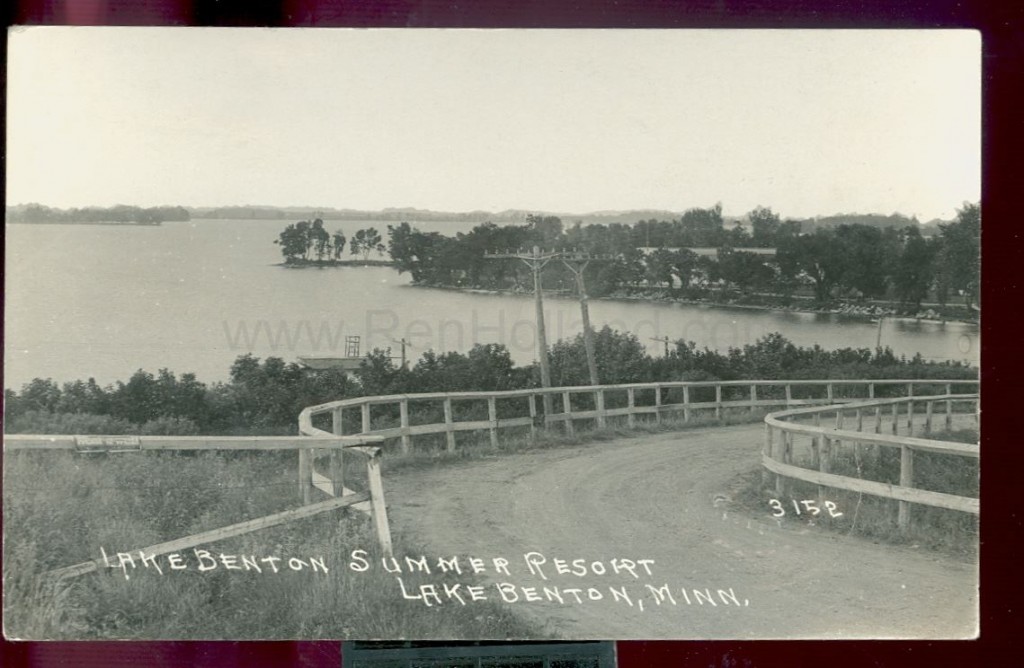Lake Benton, MN, Lake Benton, Lake Benton Summer Resort, ca 1920 Ren Holland's site