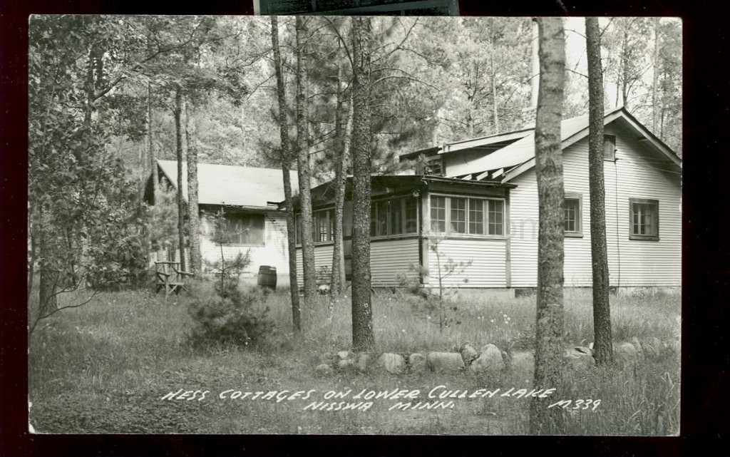 Nisswa, MN, Cullen Lake (Lower), Ness Cottages, ca 1940s Ren Holland