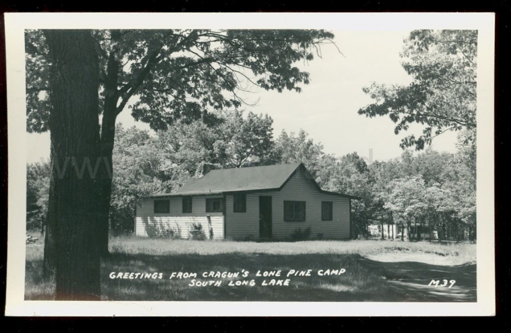 Brainerd, MN, Long Lake (South), Lone Pine Camp (Cragun’s), ca 1930s