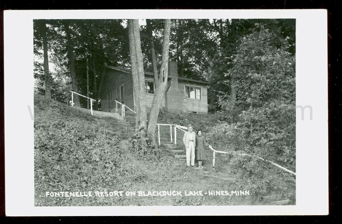 Hines, MN, Blackduck Lake, Fontenelle Resort 2, ca 1950s Ren Holland