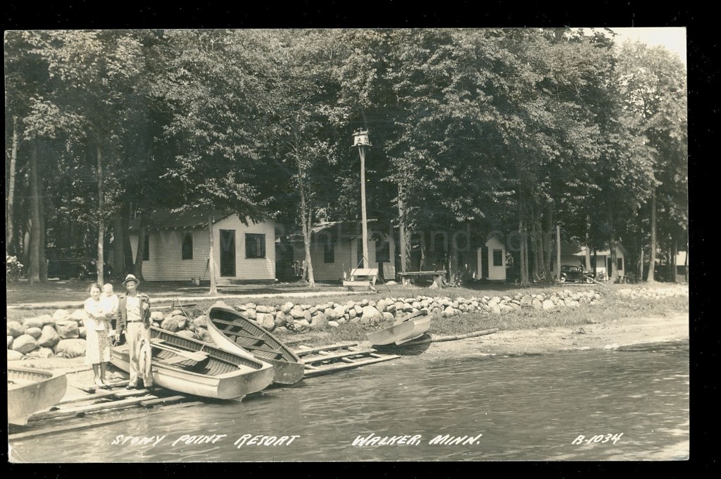 Walker, MN, Leech Lake, Stony Point Lodge #2, ca 1940s | Ren Holland's ...