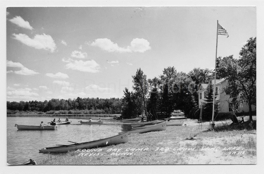 Nevis, MN, Third Crow Wing Lake, Round Bay Camp 5, ca 1950s Ren