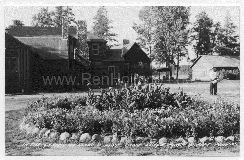 Park Rapids, MN, Big Sand Lake, Slone’s Pine Cone Lodge 2, ca 1930s