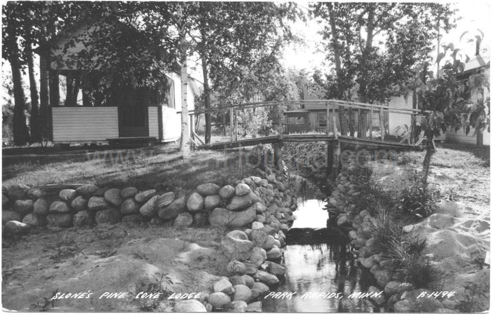 Park Rapids, MN, Big Sand Lake, Slone’s Pine Cone Lodge 5, ca 1930s