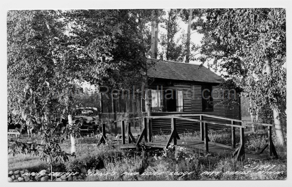 Park Rapids, MN, Big Sand Lake, Slone’s Pine Cone Lodge 9, ca 1930s