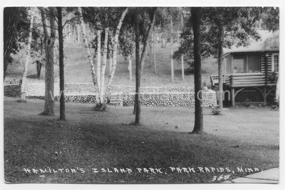 Park Rapids, MN, Long Lake, Hamilton’s Island Park Lodge 11, ca 1940s