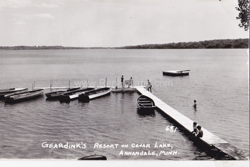 Annandale, MN, Cedar Lake, Geardink’s Resort, ca 1950s Ren Holland's