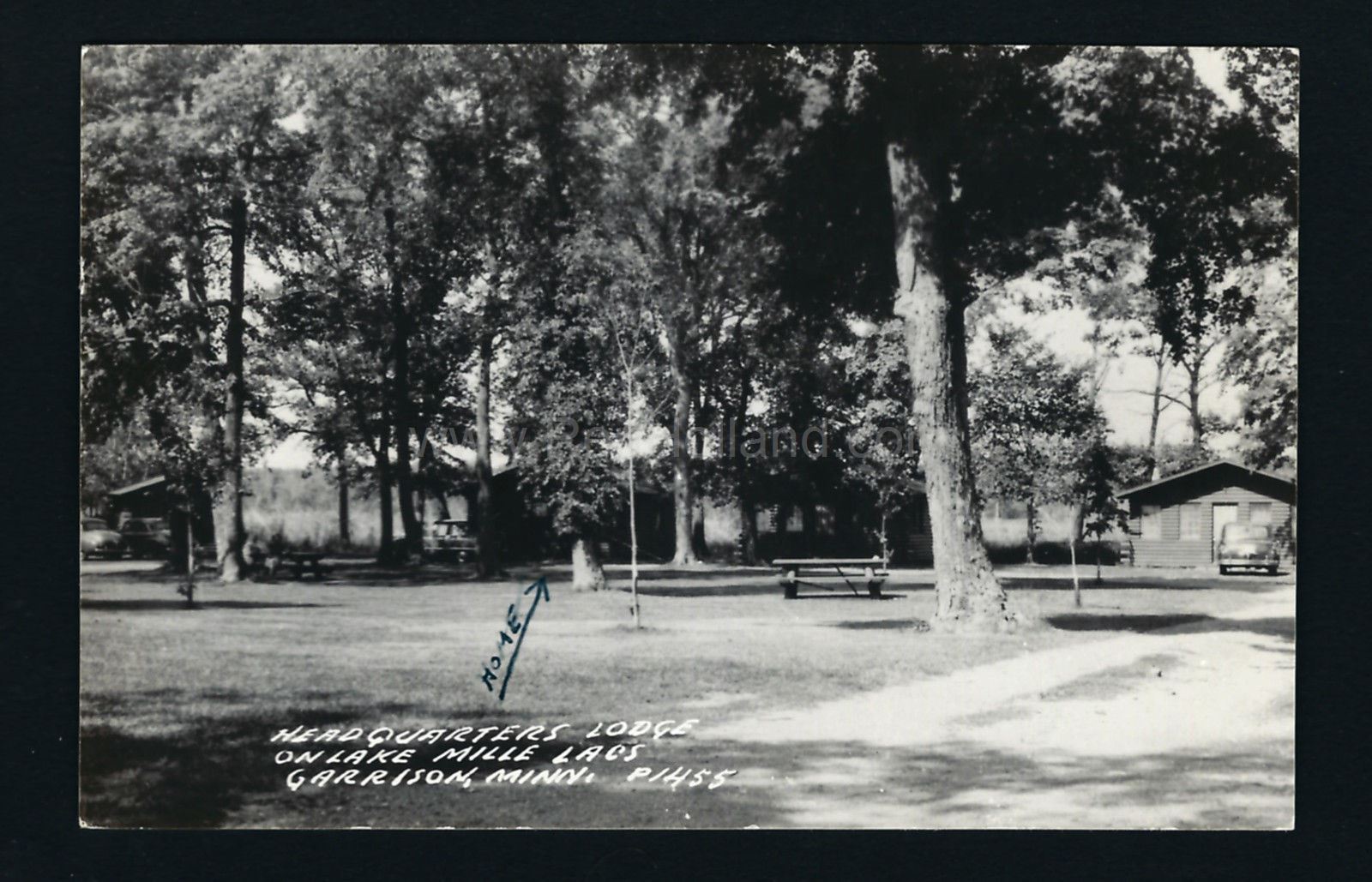 Garrison, MN, Lake Mille Lacs, Headquarter’s Lodge, ca 1950s Ren