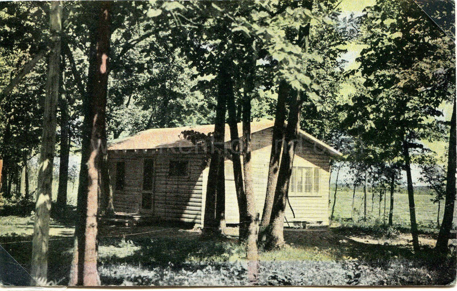 Crosby, MN, Rabbit Lake, LaVictoire’s Rabbit Lake Lodge, ca 1950 Ren