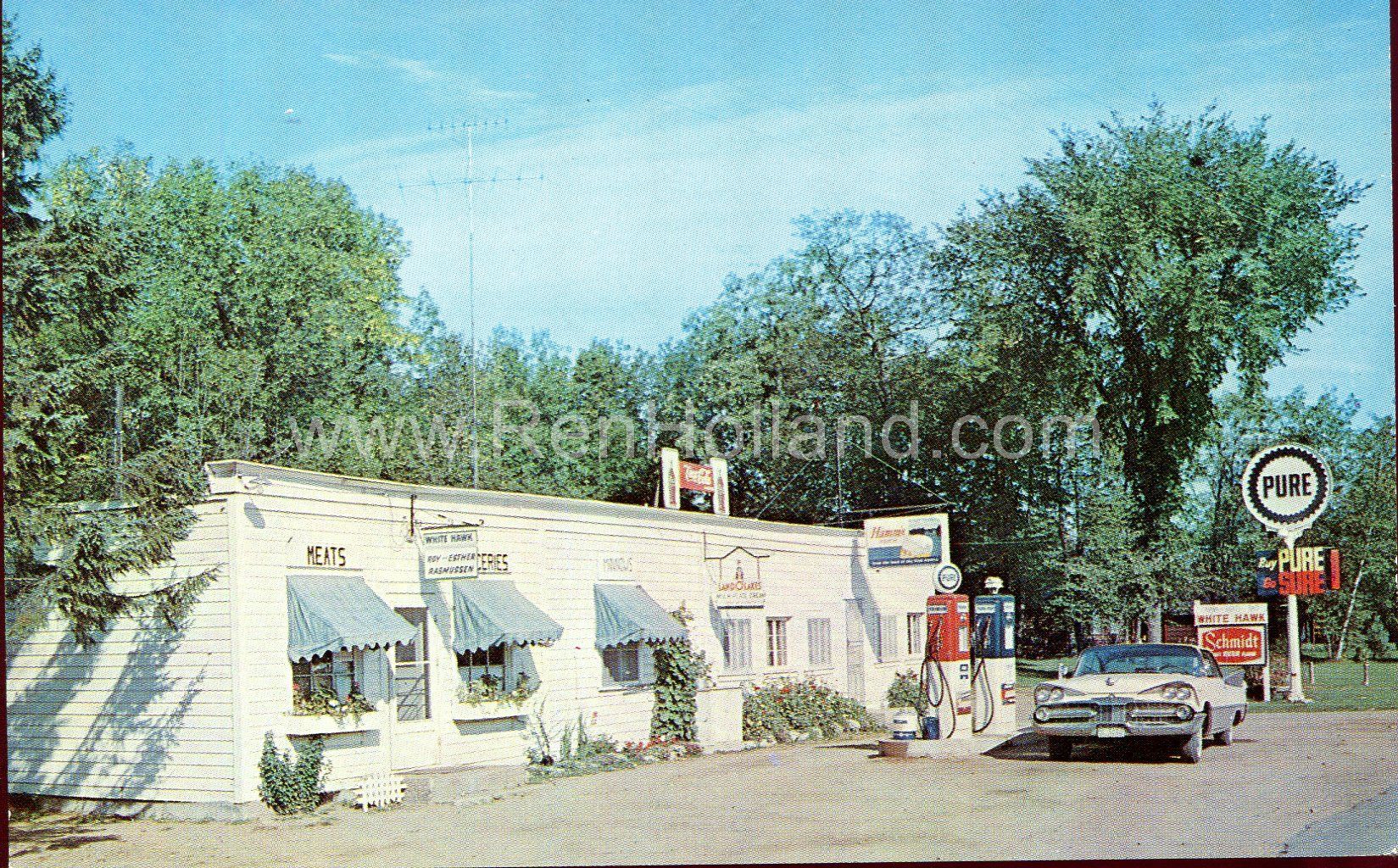 Deerwood, MN, Bay Lake, Whitehawk Resort, ca 1950 Ren Holland's site