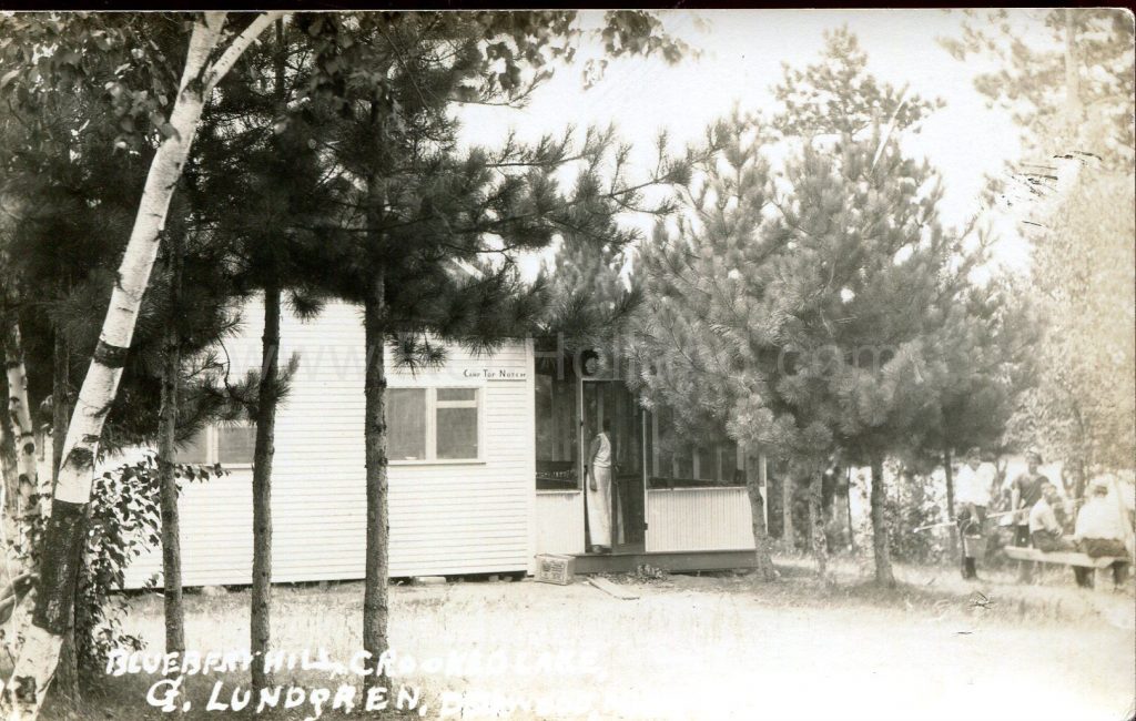 Deerwood, MN, Crooked Lake, Blueberry Hill 2, ca 1940 Ren Holland's